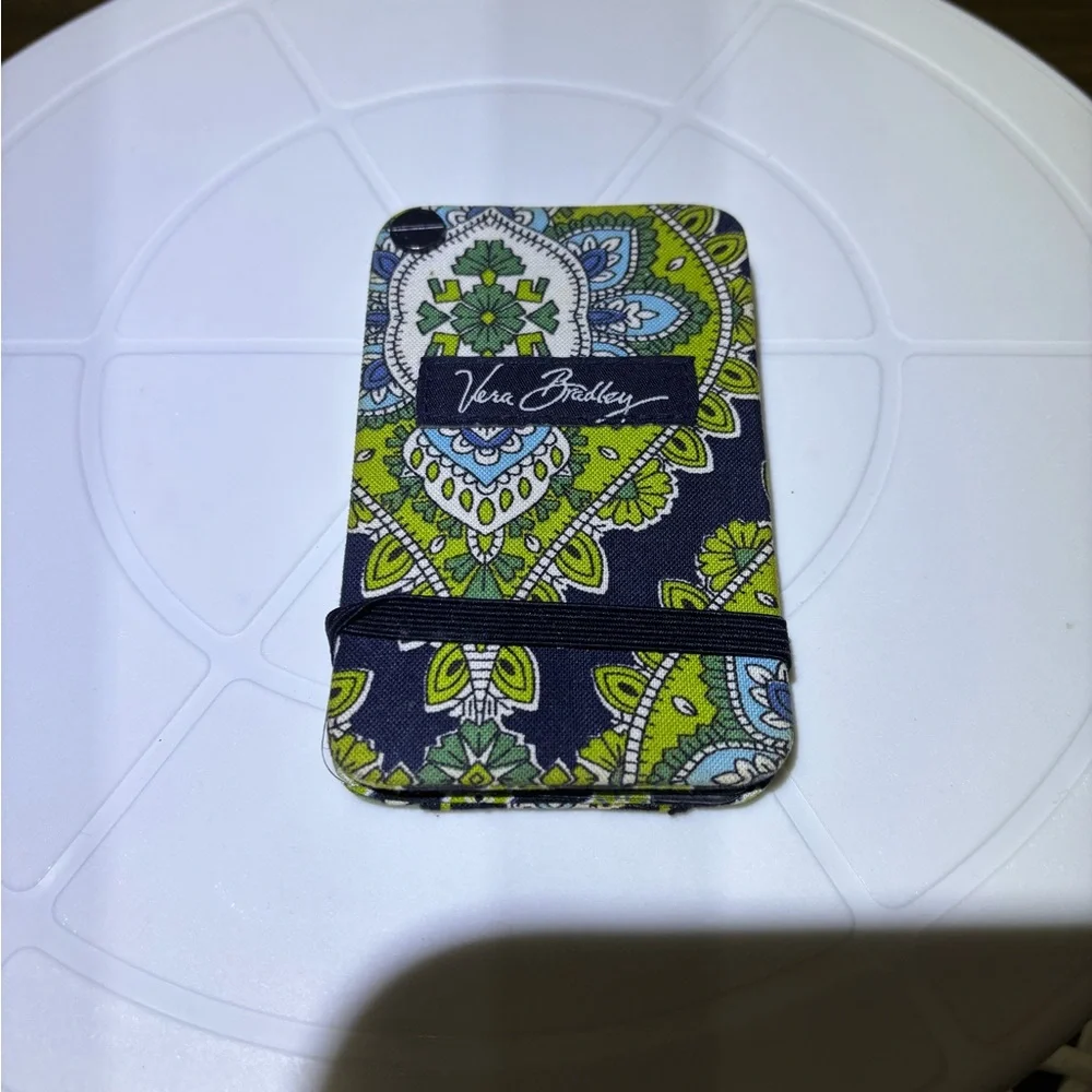 Vera Bradley Green and Blue Patterned Card Holder